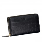 Geldbörse Kroko mit RFID-Schutz Black, Farbe: schwarz, Marke: Hausfelder Manufaktur, EAN: 4065646026216, Abmessungen in cm: 19x10x2.5, Bild 2 von 4