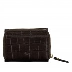 Geldbörse Kroko mit RFID-Schutz Dark Brown, Farbe: braun, Marke: Hausfelder Manufaktur, EAN: 4065646026247, Abmessungen in cm: 10.2x7.5x2.5, Bild 3 von 5