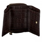 Geldbörse Kroko mit RFID-Schutz Dark Brown, Farbe: braun, Marke: Hausfelder Manufaktur, EAN: 4065646026247, Abmessungen in cm: 10.2x7.5x2.5, Bild 4 von 5