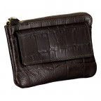 Schlüsselanhänger Kroko Dark Brown, Farbe: braun, Marke: Hausfelder Manufaktur, EAN: 4065646026261, Abmessungen in cm: 12x8x1.5, Bild 2 von 4