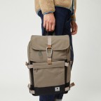 Rucksack Commuter mit Laptopfach 13 Zoll Sand, Farbe: beige, Marke: Faguo, EAN: 3666868053755, Abmessungen in cm: 27.5x43x11, Bild 4 von 8