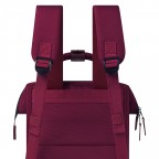 Rucksack Adventurer Small Nice mit zwei auswechselbaren Vortaschen Weinrot, Farbe: rot/weinrot, Marke: Cabaia, EAN: 3701328354550, Abmessungen in cm: 23x32x13, Bild 9 von 10