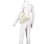 Beuteltasche Federica Off White, Farbe: beige, Marke: V°73, EAN: 8054942982698, Abmessungen in cm: 38x34.5x12.5, Bild 4 von 5