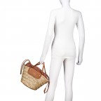 Korbtasche Vanna Cuoio Naturale, Farbe: cognac, Marke: V°73, EAN: 8051941026286, Abmessungen in cm: 22x22.5x18.5, Bild 4 von 8