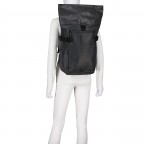 Rucksack Luminite Rolltop Lite mit Laptopfach 16 Zoll Black, Farbe: schwarz, Marke: OAK25, EAN: 4070402000201, Abmessungen in cm: 24.5x44x12.5, Bild 9 von 13