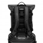 Rucksack Luminite Rolltop Lite mit Laptopfach 16 Zoll Black, Farbe: schwarz, Marke: OAK25, EAN: 4070402000201, Abmessungen in cm: 24.5x44x12.5, Bild 6 von 13