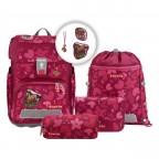 Schulranzen Cloud Set 5-teilig Wild Horse Nora, Farbe: rot/weinrot, Marke: Step by Step, EAN: 4047443539014, Abmessungen in cm: 28x37.5x20, Bild 1 von 14