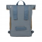 Rucksack Cycling mit Laptopfach 15 Zoll Medium Blue Melange, Farbe: blau/petrol, Marke: Faguo, EAN: 3666868072626, Abmessungen in cm: 28x46x12.5, Bild 4 von 6