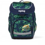 Schulranzen Cubo Set 5-teilig Modell 2026 DrachenbezwingBär, Farbe: blau/petrol, Marke: Ergobag, EAN: 4057081219551, Abmessungen in cm: 28x39x25, Bild 2 von 7