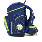 Schulranzen Cubo Color Flash Edition Set 5-teilig Modell 2026 SpitzenreitBär, Farbe: blau/petrol, Marke: Ergobag, EAN: 4057081219476, Abmessungen in cm: 28x39x25, Bild 3 von 7