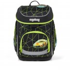Schulranzen Cubo Color Flash Edition Set 5-teilig Modell 2026 CyBär Race, Farbe: schwarz, Marke: Ergobag, EAN: 4057081219513, Abmessungen in cm: 28x39x25, Bild 2 von 7
