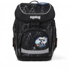 Schulranzen Cubo Reflex Edition Set 5-teilig Modell 2026 Super ReflektBär, Farbe: schwarz, Marke: Ergobag, EAN: 4057081219407, Abmessungen in cm: 28x39x25, Bild 2 von 8