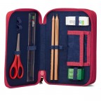 Stifteetui Maxi Mäppchen Set 40-teilig MondzauBär, Farbe: rosa/pink, Marke: Ergobag, EAN: 4057081223640, Abmessungen in cm: 20x13.5x6.5, Bild 3 von 5