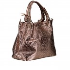 Handtasche Flechtprägung Bronze, Farbe: metallic, Marke: Hausfelder Manufaktur, EAN: 4065646028098, Abmessungen in cm: 32x30x16, Bild 2 von 7