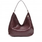Beuteltasche Salerno Mindy Barolo, Farbe: rot/weinrot, Marke: Adax, EAN: 5705483267395, Abmessungen in cm: 38x35.5x10.5, Bild 3 von 5