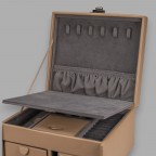 Schmuckkasten Marvella M 803980 Camel, Farbe: cognac, Marke: Windrose, EAN: 4031604015615, Abmessungen in cm: 21.5x20.5x11.5, Bild 6 von 9
