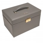 Schmuckkasten Fleur Venice Lena mit vier Etagen Grau Schwarz, Farbe: grau, Marke: Windrose, EAN: 4031604015554, Abmessungen in cm: 27x16x18, Bild 3 von 6