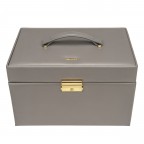 Schmuckkasten Fleur Venice Lena mit vier Etagen Grau Schwarz, Farbe: grau, Marke: Windrose, EAN: 4031604015554, Abmessungen in cm: 27x16x18, Bild 2 von 6