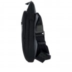 Umhängetasche Roadster Nylon Evo Shoulderbag S Black, Farbe: schwarz, Marke: Porsche Design, EAN: 4056487110080, Abmessungen in cm: 21x27x3, Bild 3 von 7
