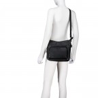 Umhängetasche Mellow Leather FZT10 Black, Farbe: schwarz, Marke: Mandarina Duck, EAN: 8032803837240, Abmessungen in cm: 25x25x9, Bild 5 von 6