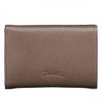 Geldbörse Le Foulonné 021-30058 Taupe, Farbe: taupe/khaki, Marke: Longchamp, EAN: 3597922855247, Abmessungen in cm: 10.5x7.8x3.5, Bild 2 von 3