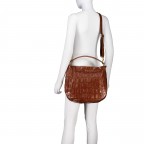 Beuteltasche Maxi Cocco Mia Caramel Cognac, Farbe: cognac, Marke: Abro, EAN: 4067278879390, Abmessungen in cm: 35x29.5x8.5, Bild 7 von 8