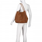 Shopper Willow Agave Caramel Cognac, Farbe: cognac, Marke: Abro, EAN: 4067278854267, Abmessungen in cm: 61x29x20, Bild 8 von 10