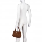 Tasche Jill Handbag Wood, Farbe: braun, Marke: Abro, EAN: 4067278845098, Abmessungen in cm: 24x18x8, Bild 5 von 8