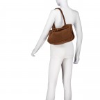 Shopper Jill Shoulderbag Suede Wood, Farbe: braun, Marke: Abro, EAN: 4067278845081, Abmessungen in cm: 32x20x10, Bild 5 von 6