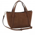 Tasche Cosmo Handbag Mini Suede Wood, Farbe: braun, Marke: Abro, EAN: 4067278855561, Abmessungen in cm: 15.5x13x11, Bild 4 von 8