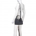 Handtasche Meridian II Coal, Farbe: anthrazit, Marke: Guess, EAN: 0198659054946, Abmessungen in cm: 25.5x20x12, Bild 5 von 7