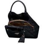 Handtasche Meridian II Coal, Farbe: anthrazit, Marke: Guess, EAN: 0198659054946, Abmessungen in cm: 25.5x20x12, Bild 7 von 7