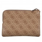 Schlüsseletui / Geldbörse Laurel II 4G-Logo Latte, Farbe: braun, Marke: Guess, EAN: 0198659050382, Abmessungen in cm: 16.5x11.5x2, Bild 4 von 5