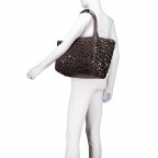 Shopper Lenah Tote W mit Reißverschlussetui Dark Brown, Farbe: braun, Marke: BOSS, EAN: 4063548829508, Abmessungen in cm: 33x27.5x13, Bild 4 von 5