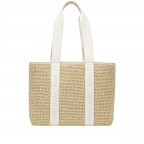 Shopper Becky Tote Small Straw Open White, Farbe: beige, Marke: HUGO, EAN: 4063548822639, Abmessungen in cm: 35x28x13.5, Bild 3 von 5