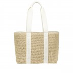 Shopper Becky Tote Small Straw Open White, Farbe: beige, Marke: HUGO, EAN: 4063548822639, Abmessungen in cm: 35x28x13.5, Bild 1 von 5