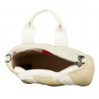 Handtasche Becky Tote Mini Straw Open White, Farbe: beige, Marke: HUGO, EAN: 4063548823230, Abmessungen in cm: 23.5x19x9.5, Bild 7 von 7