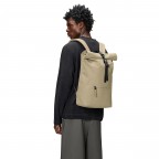 Rucksack Rolltop mit Laptopfach 16 Zoll Beige, Farbe: beige, Marke: Rains, EAN: 5715793016743, Abmessungen in cm: 32x48x11, Bild 4 von 5