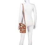 Beuteltasche Azurra S Cognac Brown, Farbe: cognac, Marke: AIGNER, EAN: 4055539681462, Abmessungen in cm: 15.5x17.5x15.5, Bild 4 von 6