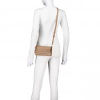 Umhängetasche / Clutch / Portemonnaie Cavallo Wallet on Chain Oat Beige, Farbe: cognac, Marke: AIGNER, EAN: 4055539684920, Abmessungen in cm: 21x11x4, Bild 4 von 5