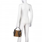 Beuteltasche Deborah S Suede Oat Beige, Farbe: cognac, Marke: AIGNER, EAN: 4055539681363, Abmessungen in cm: 21x19x12.5, Bild 3 von 6