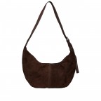 Beuteltasche Velours Dunkelbraun, Farbe: braun, Marke: Hausfelder Manufaktur, EAN: 4065646028555, Abmessungen in cm: 43x34x4.5, Bild 3 von 6