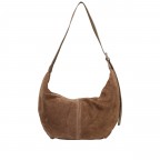 Beuteltasche Velours Taupe, Farbe: taupe/khaki, Marke: Hausfelder Manufaktur, EAN: 4065646028579, Abmessungen in cm: 43x34x4.5, Bild 3 von 6