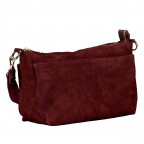 Umhängetasche Velours Weinrot, Farbe: rot/weinrot, Marke: Hausfelder Manufaktur, EAN: 4065646028609, Abmessungen in cm: 27x17x11, Bild 2 von 7