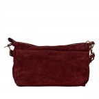 Umhängetasche Velours Weinrot, Farbe: rot/weinrot, Marke: Hausfelder Manufaktur, EAN: 4065646028609, Abmessungen in cm: 27x17x11, Bild 3 von 7