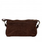 Umhängetasche Velours Dunkelbraun, Farbe: braun, Marke: Hausfelder Manufaktur, EAN: 4065646028616, Abmessungen in cm: 27x17x11, Bild 3 von 7