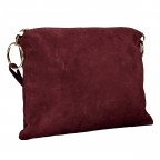Umhängetasche Velours Weinrot, Farbe: rot/weinrot, Marke: Hausfelder Manufaktur, EAN: 4065646028661, Abmessungen in cm: 35x26x1.5, Bild 2 von 9