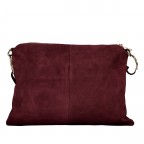 Umhängetasche Velours Weinrot, Farbe: rot/weinrot, Marke: Hausfelder Manufaktur, EAN: 4065646028661, Abmessungen in cm: 35x26x1.5, Bild 3 von 9