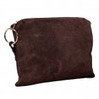 Umhängetasche Velours Dunkelbraun, Farbe: braun, Marke: Hausfelder Manufaktur, EAN: 4065646028678, Abmessungen in cm: 35x26x1.5, Bild 2 von 9