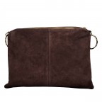 Umhängetasche Velours Dunkelbraun, Farbe: braun, Marke: Hausfelder Manufaktur, EAN: 4065646028678, Abmessungen in cm: 35x26x1.5, Bild 3 von 9